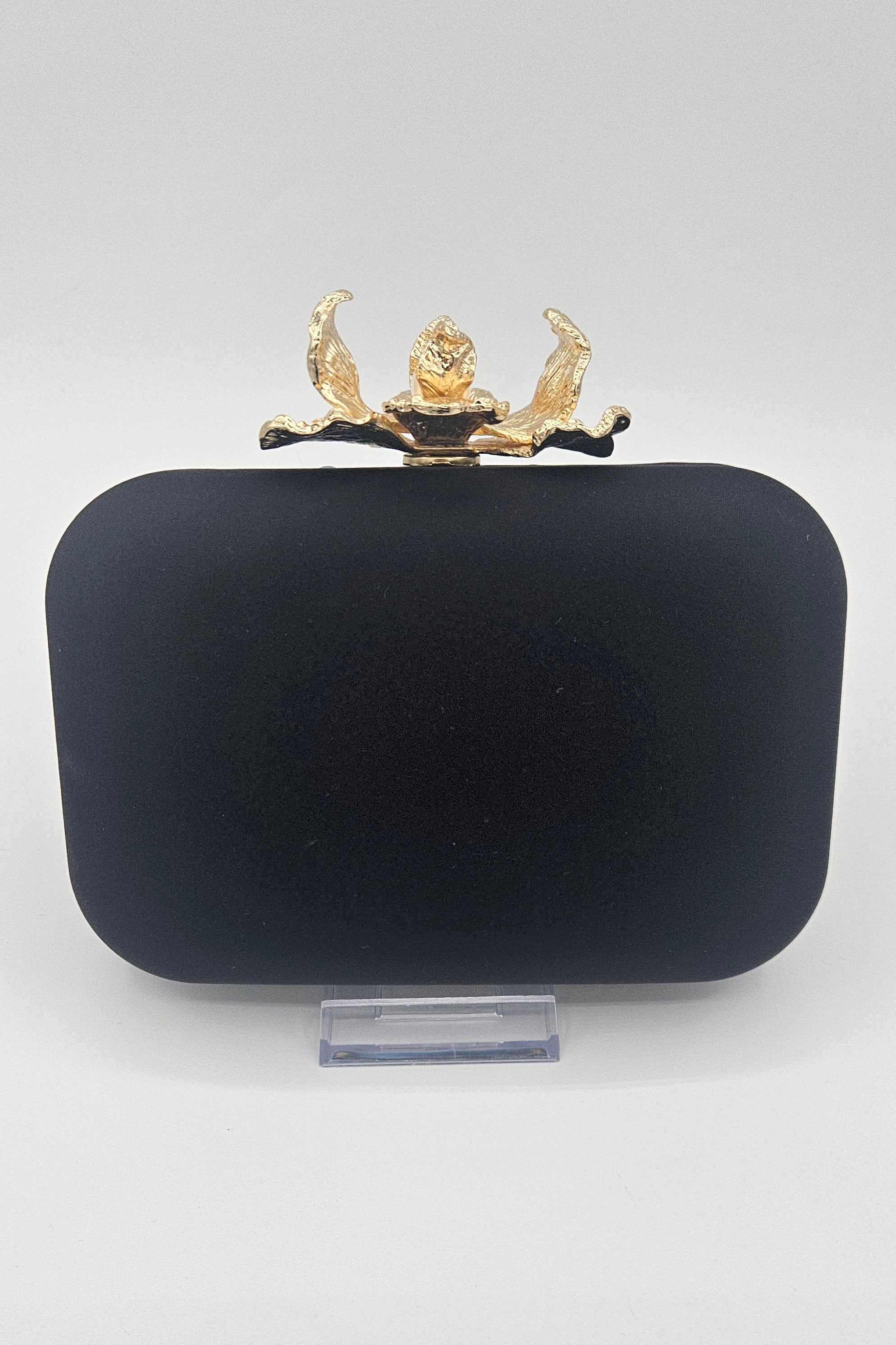 Pochette fleur noire