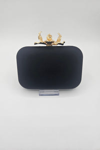 Pochette fleur noire