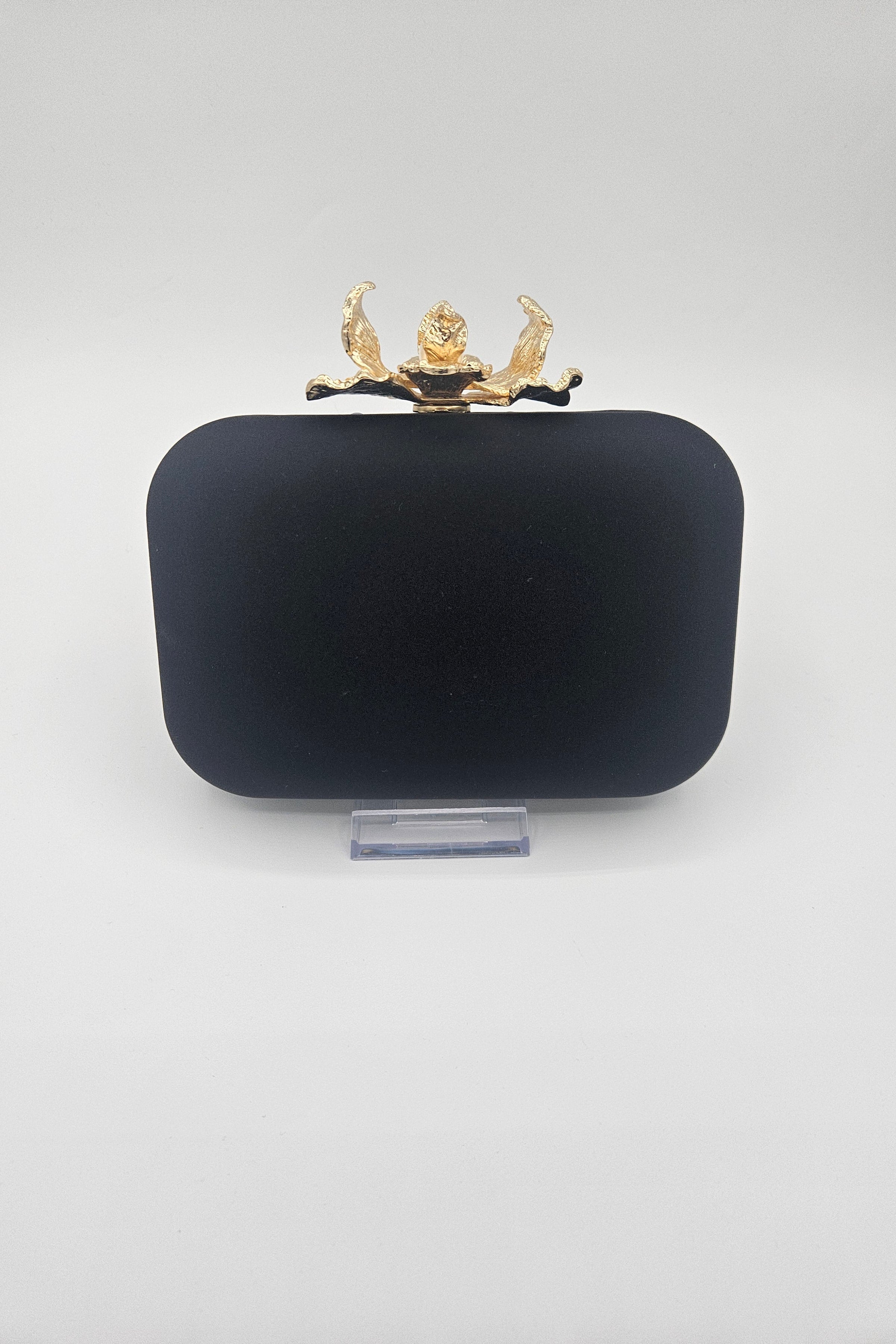 Pochette fleur noire