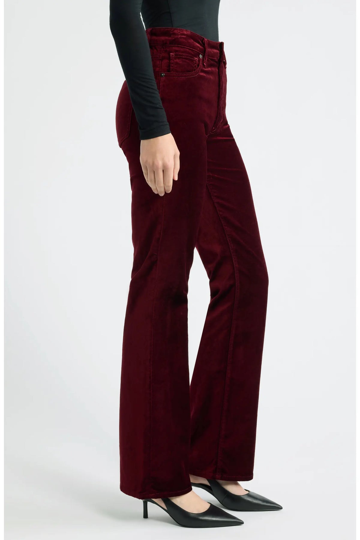 Frame The Velvet Reboot Jeans - Deep Garnet