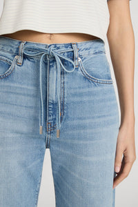 Frame The Off Duty Drawstring Bow Jeans Afterglow