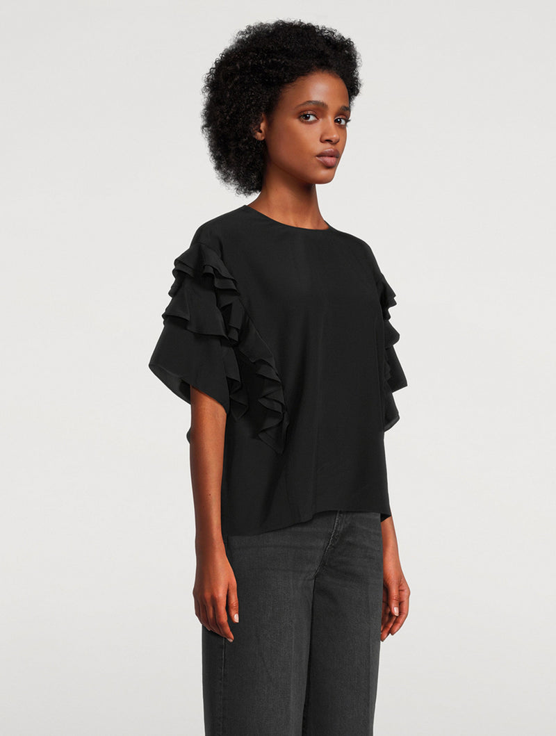 Frame Ruffle Sleeve Blouse