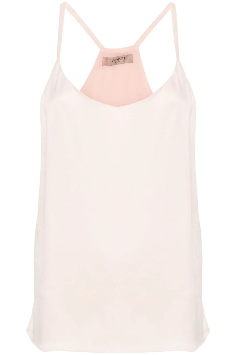 Twinset Satin spaghetti Straps Tank