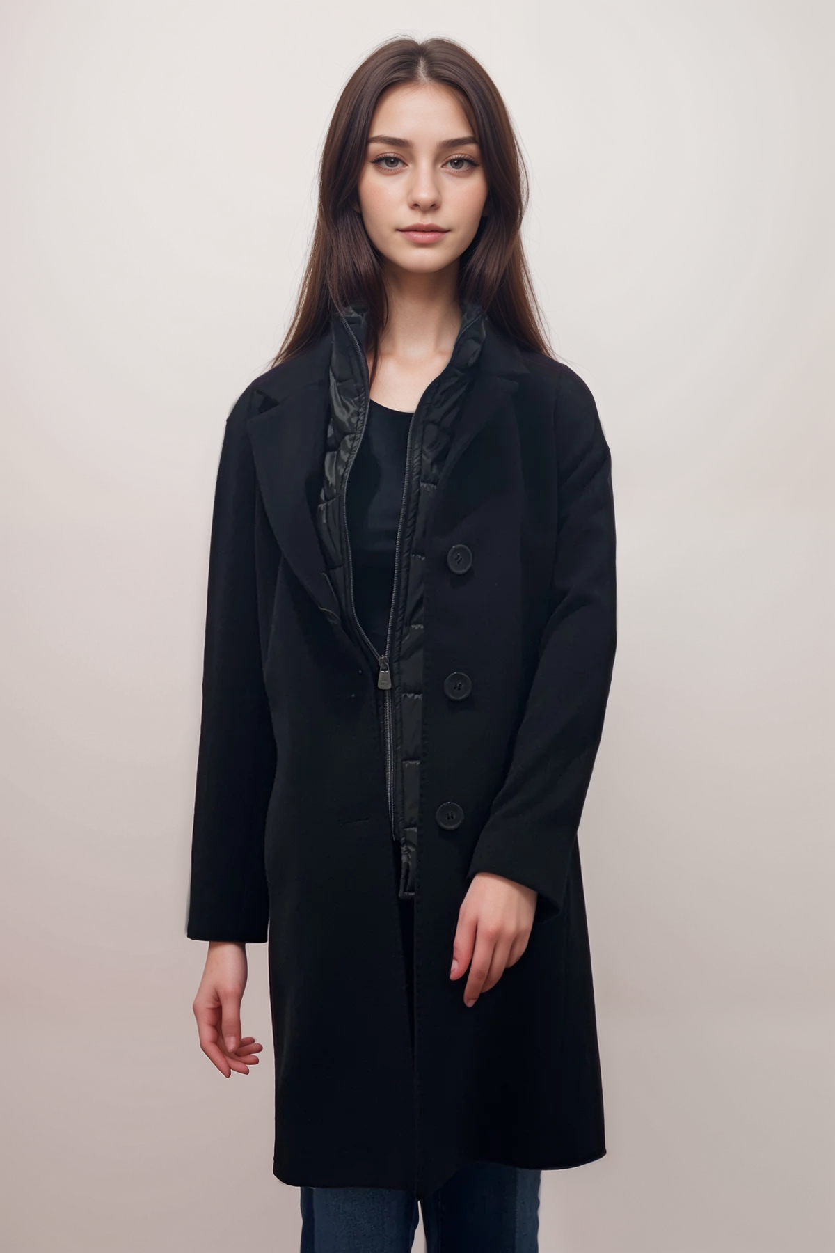 Cinzia Rocca Virgin Wool Long Coat (can be ordered)