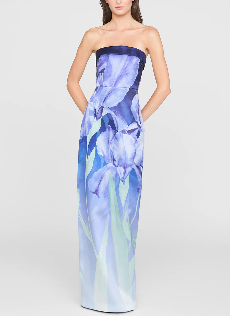 Robe colonne bustier Theia Cyrilla Moonlight Bloom