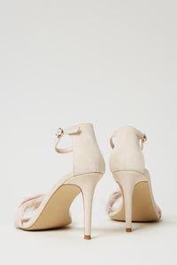 Twinset Leather Sandals With Feathers