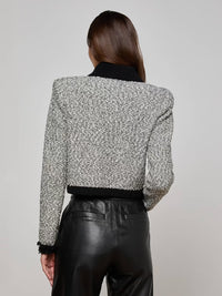 L’Agence Arielle Collared Cropped Jacket