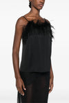 Twinset Feather-Trim Camisole Top