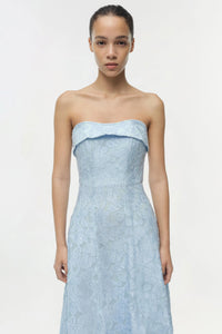 Robe mi-longue en jacquard Simkhai Valeria
