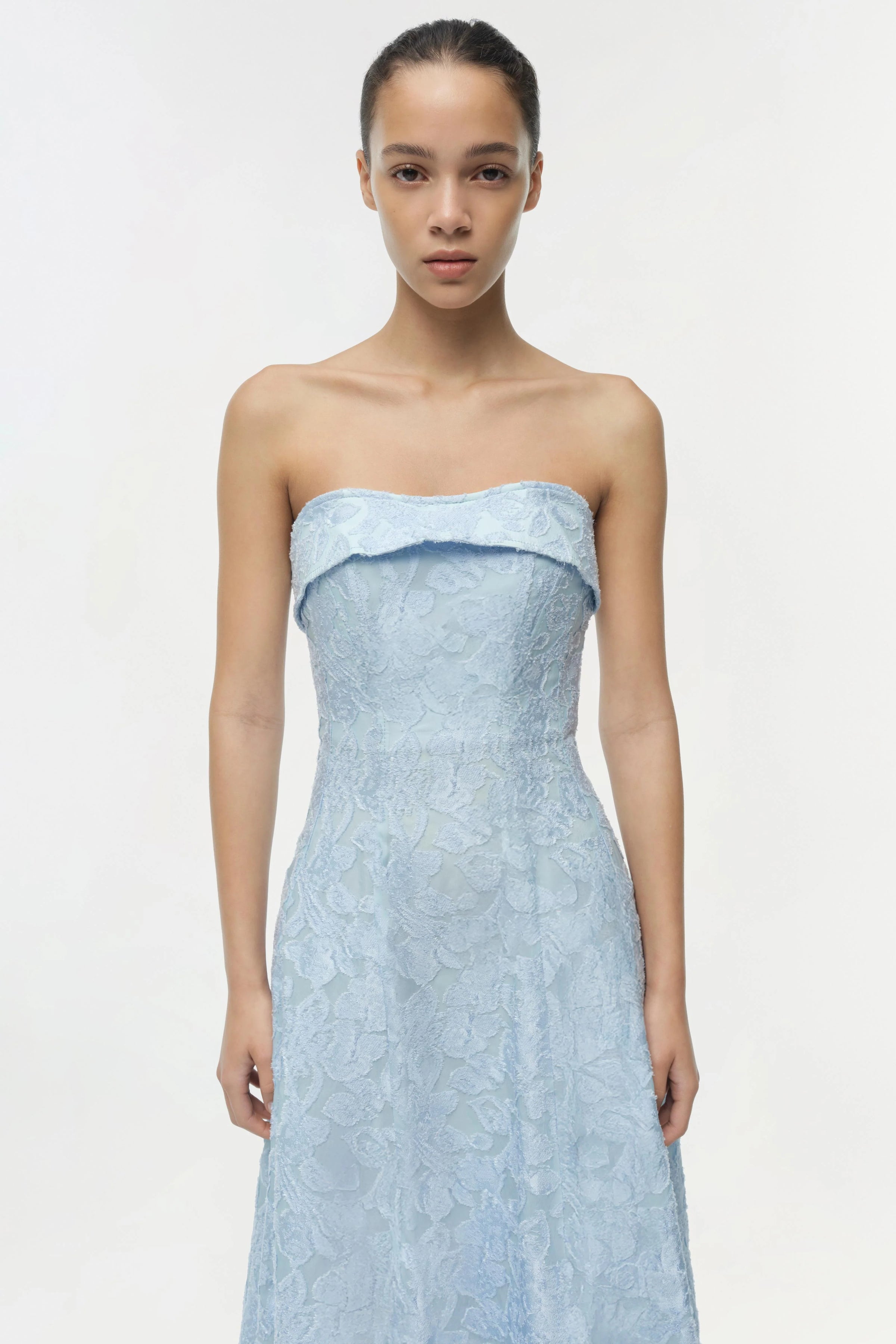 Robe mi-longue en jacquard Simkhai Valeria