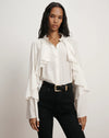 Veronica Beard  Demaris Ruffled Button-Down Blouse
