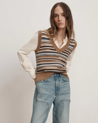 Veronica Beard Helenka Wool Sweater Vest
