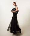 Twinset Long plumetis tulle dress