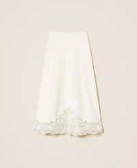 Twinset Lace Detailed Midi Skirt
