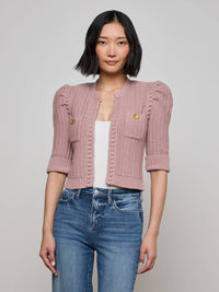L’Agence Delilah Cropped Cardigan
