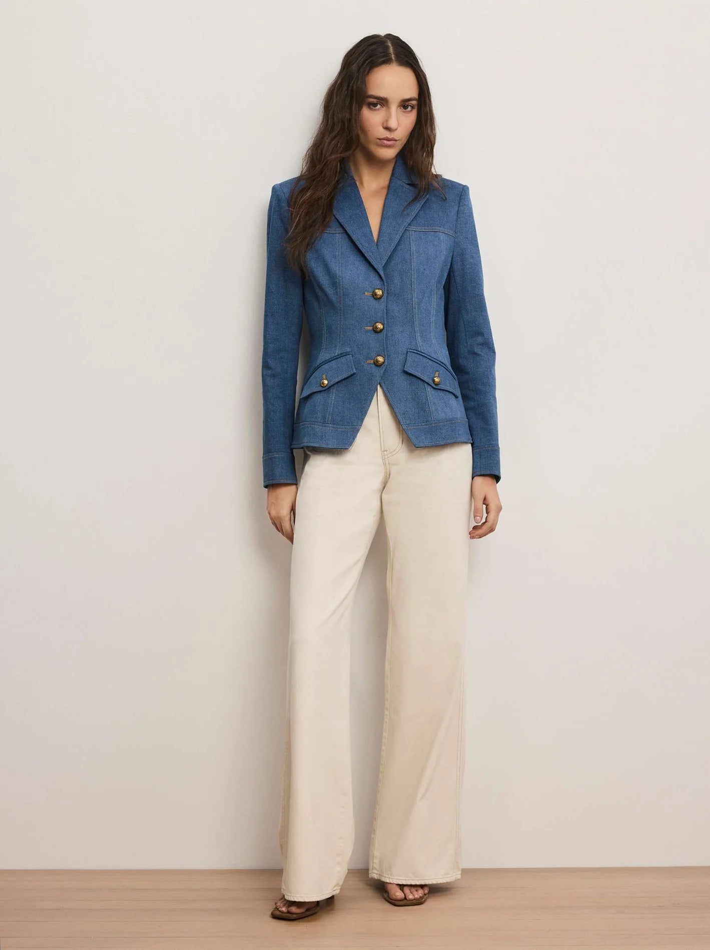 Veronica Beard Randy Denim Dickey Jacket