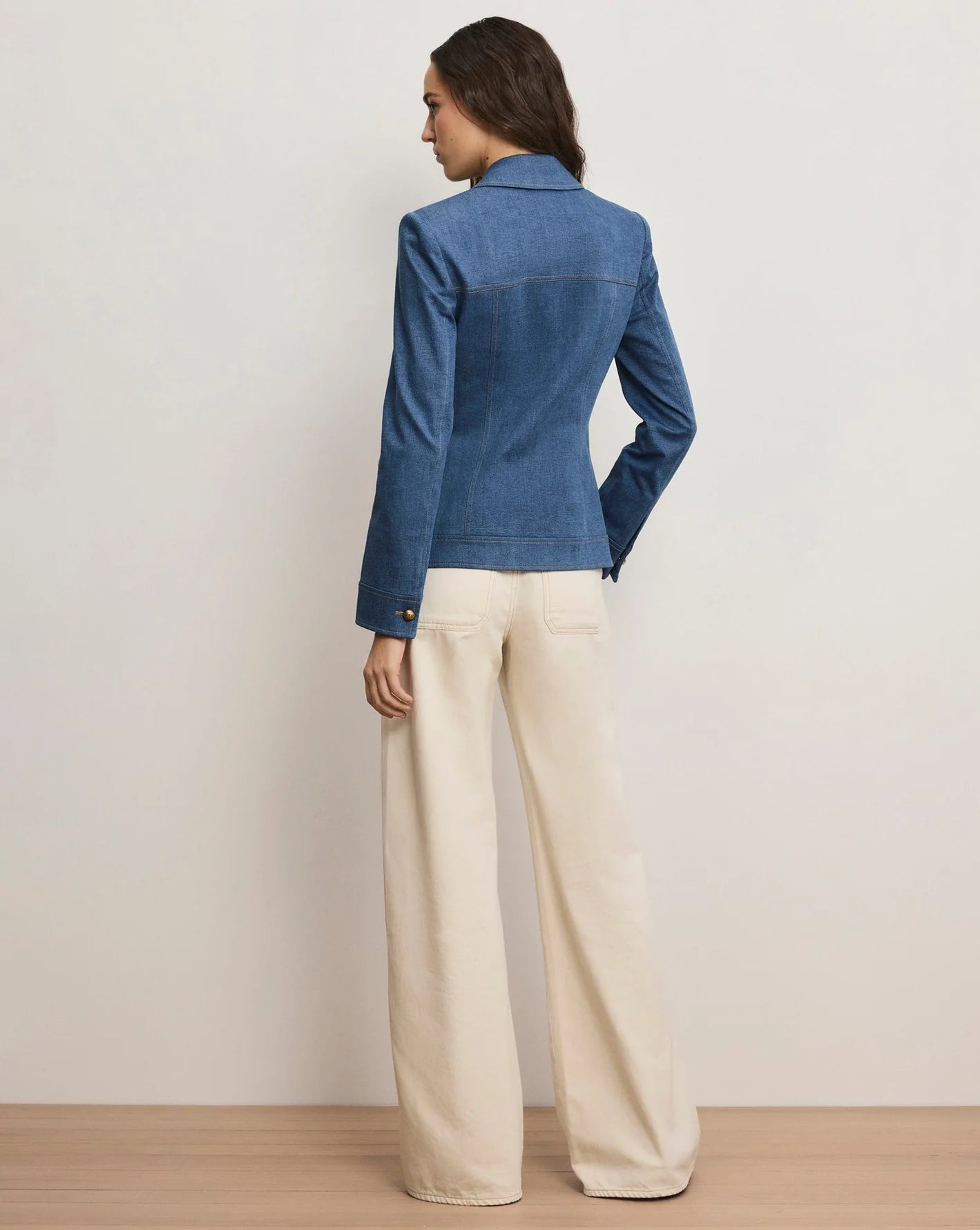 Veronica Beard Randy Denim Dickey Jacket