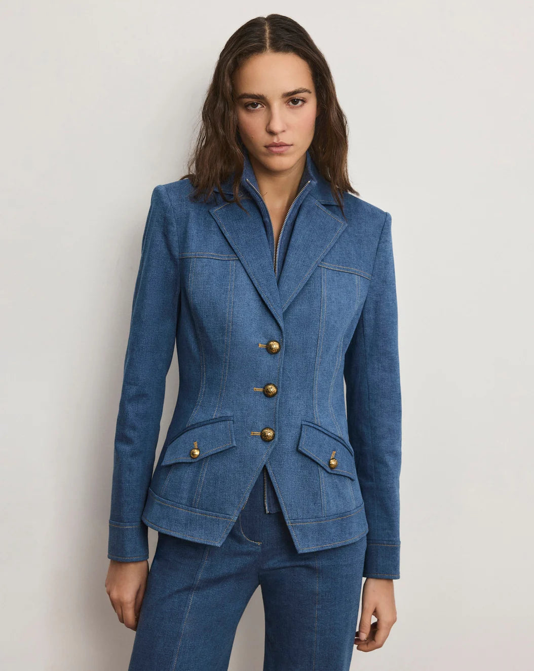 Col montant en cachemire Uptown Veronica Beard