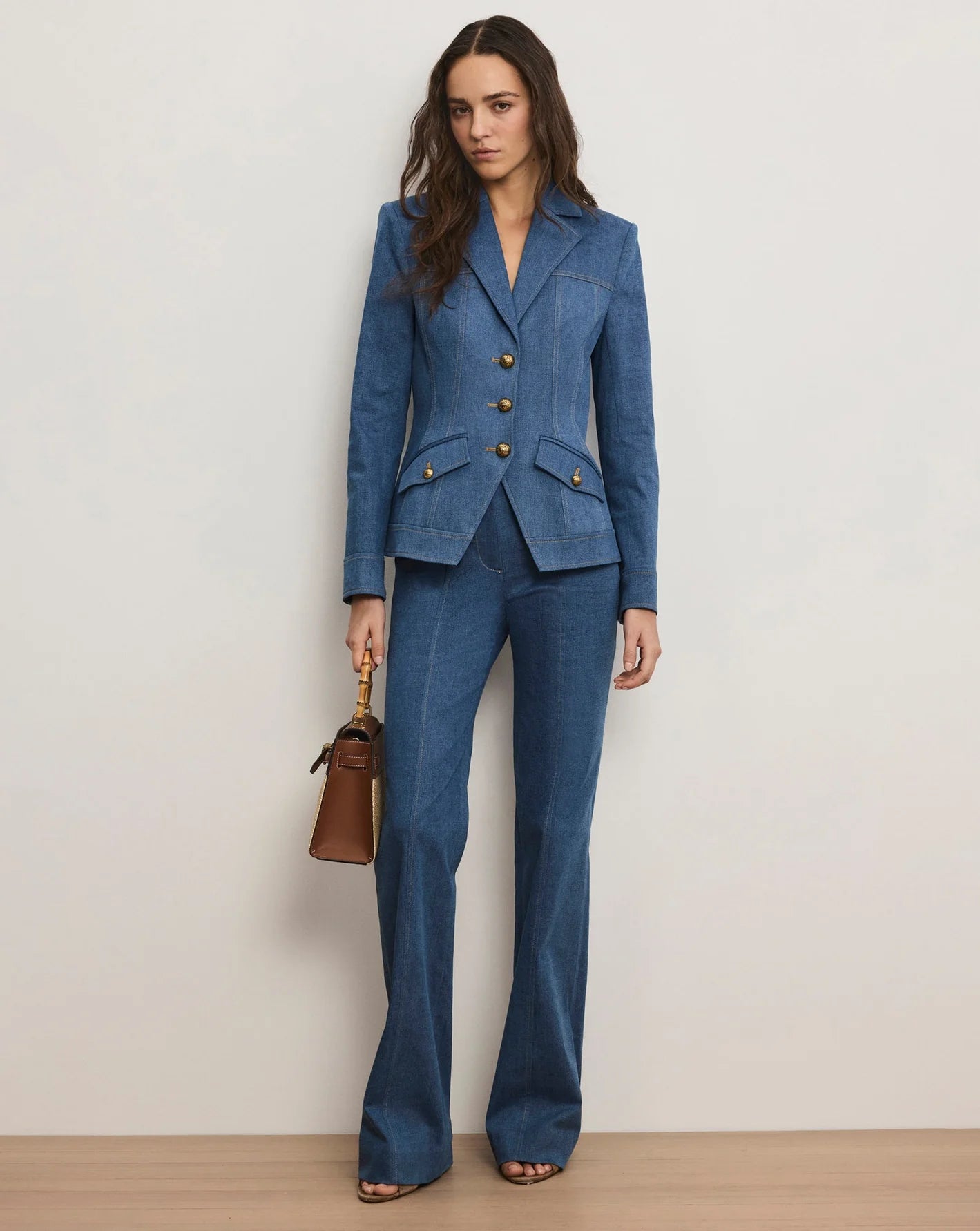 Veronica Beard Randy Denim Dickey Jacket