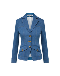 Veronica Beard Randy Denim Dickey Jacket