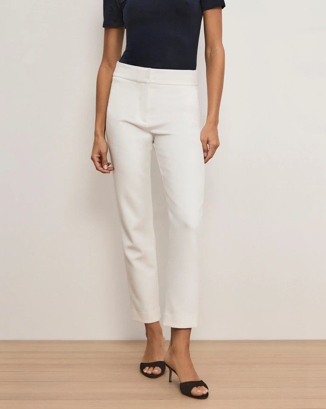 Veronica Beard Renzo Clean Waistband Pant