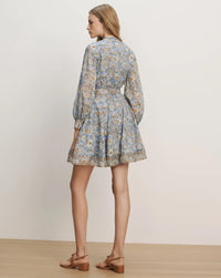 Veronica Beard V-Neck Kumar Blue Jay Multi
