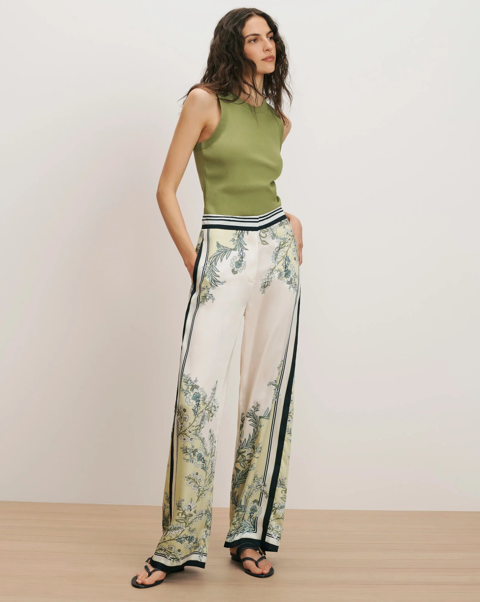 Veronica Beard Grigore Wide-Leg Pant