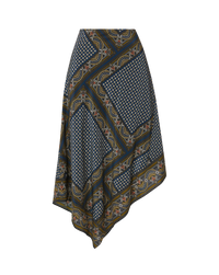 Veronica Beard Hartley Skirt Heritage Navy Multi