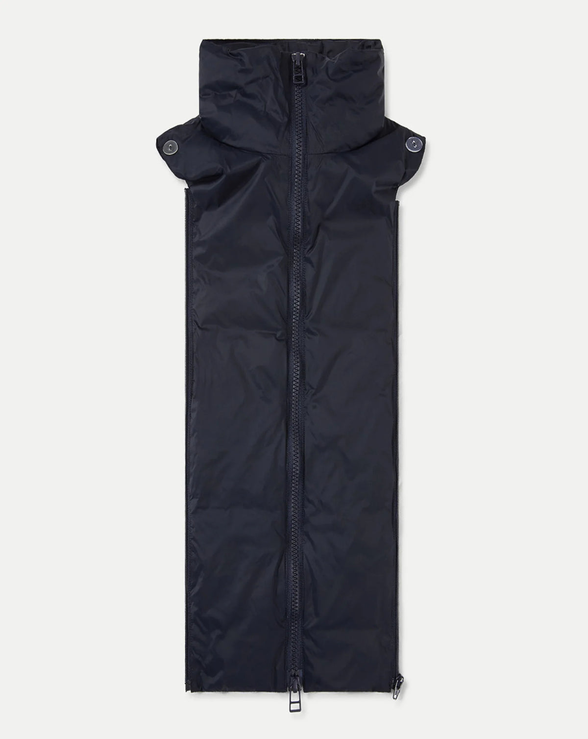 Veronica Beard Funnel Neck Down Dickey Navy