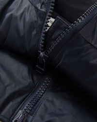 Veronica Beard Funnel Neck Down Dickey Navy