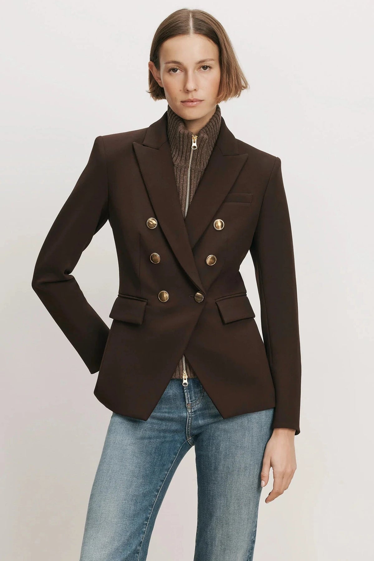Veronica Beard Miller Dickey Jacket Espresso