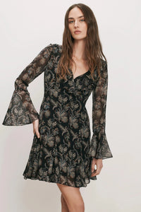 Veronica Beard robe Adrienne 26FA0285-A0469 Black/Paisley Multi