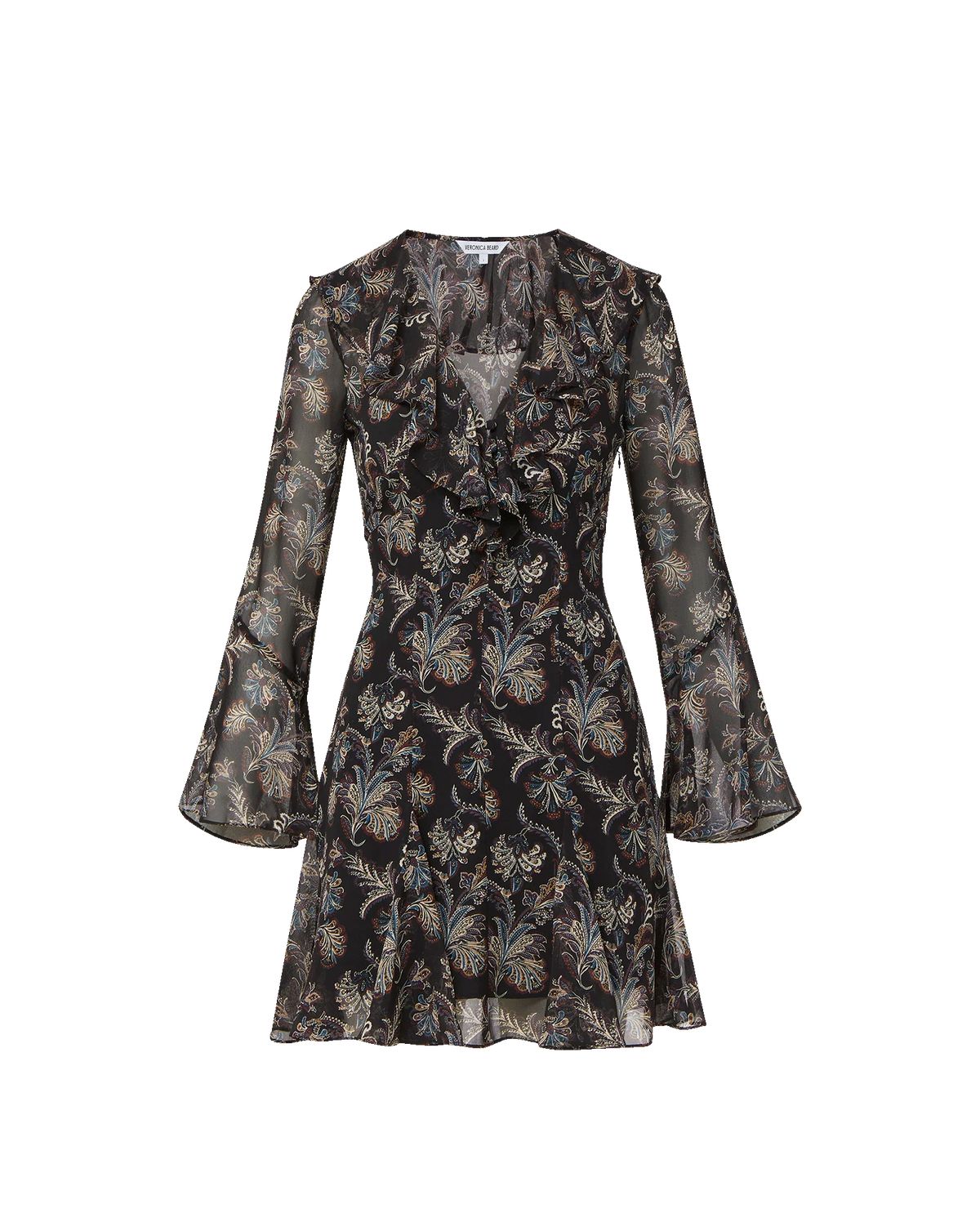 Veronica Beard robe Adrienne 26FA0285-A0469 Black/Paisley Multi