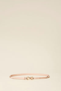 Twinset Leather Belt With Logo Buckle