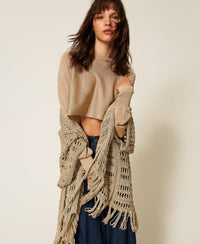 Twinset Crochet knit poncho