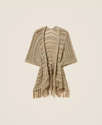 Twinset Crochet knit poncho