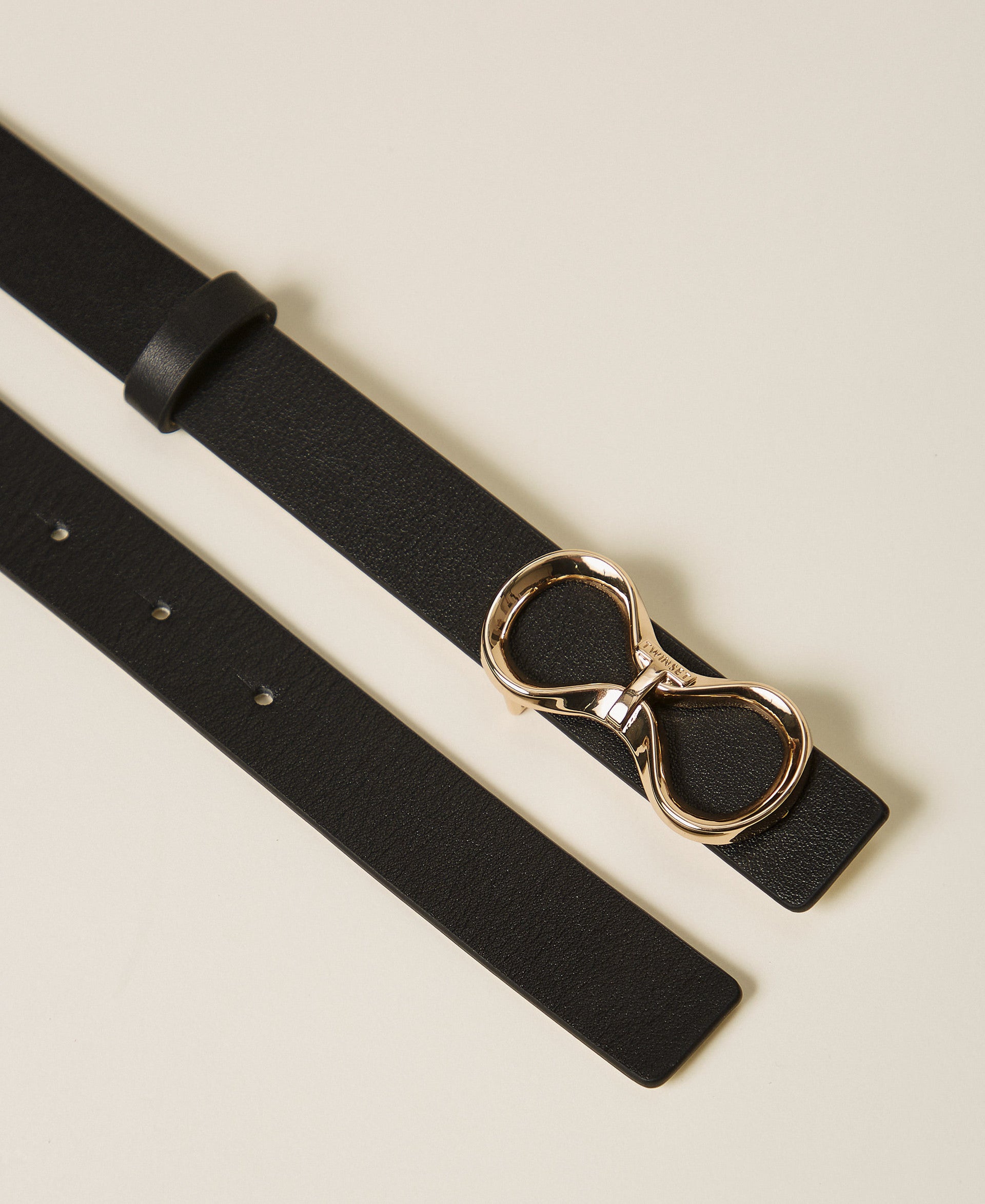 Twinset Reversible Leather Belt With Logo