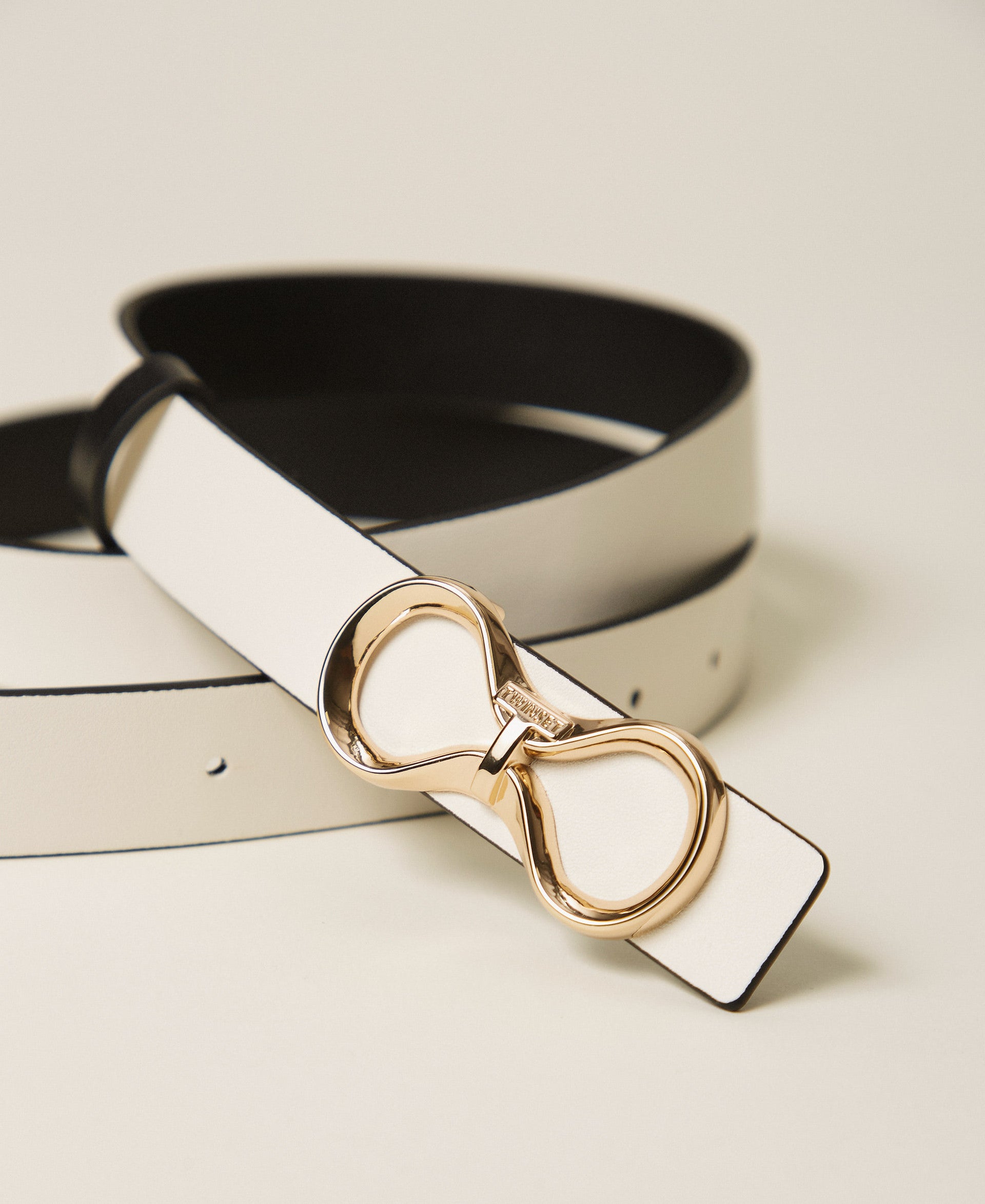 Twinset Reversible Leather Belt With Logo