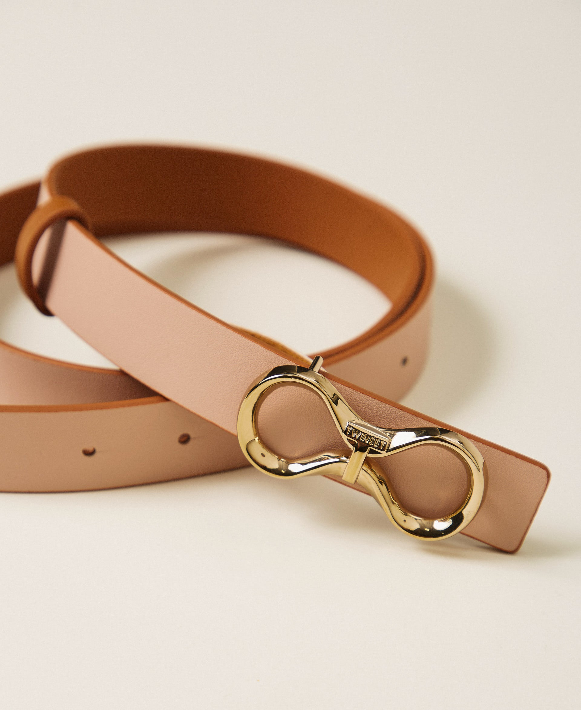 Twinset Reversible Leather Belt With Logo