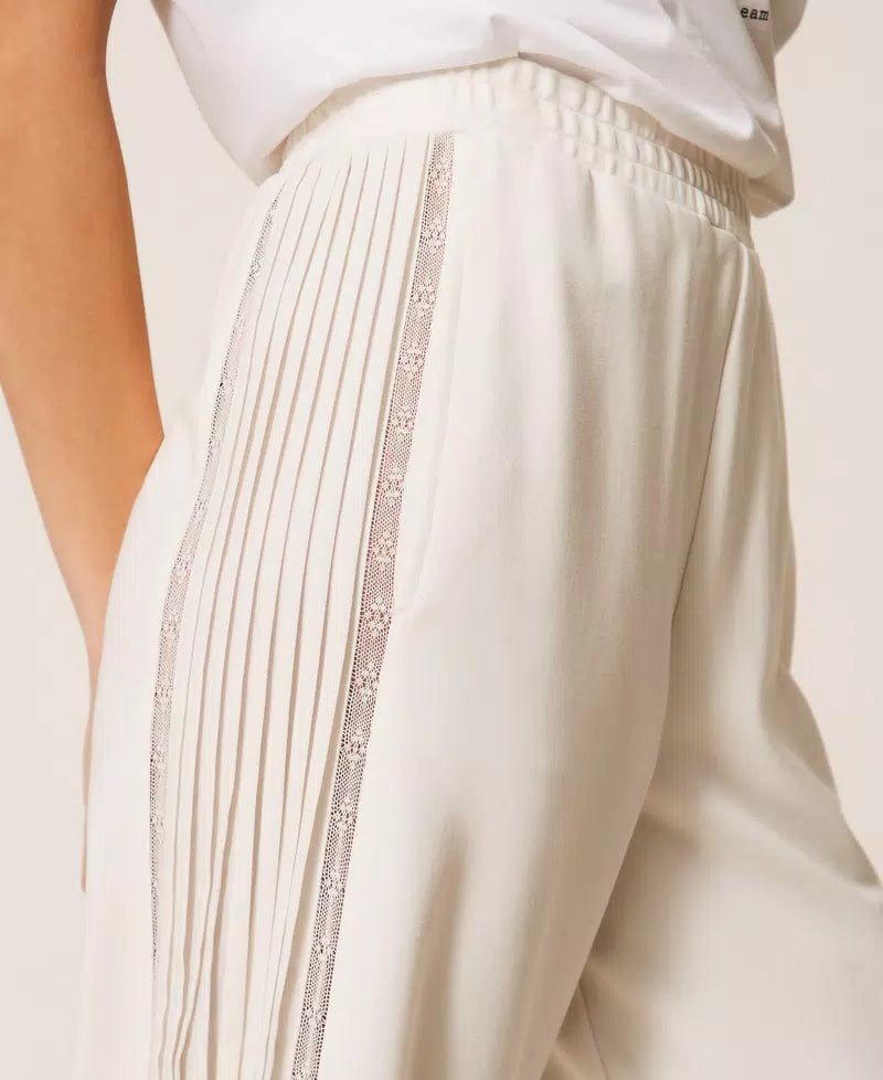 Twinset Recycled Crêpe de Chine Trousers