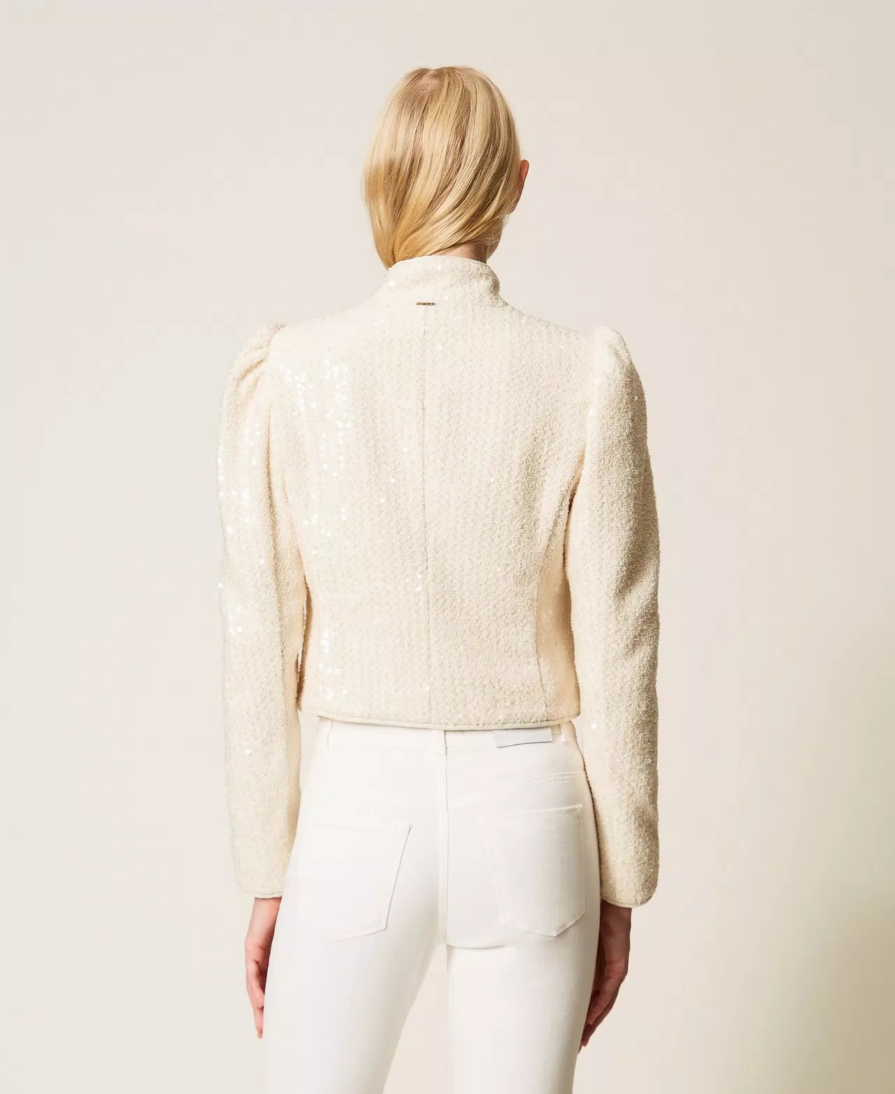 Twinset Bouclé Jacket With Sequins