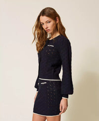 Twinset Short Jacquard-Knit Skirt