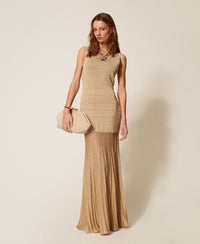 Twinset Long Knit Dress With Lurex
