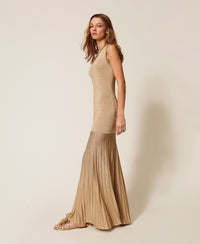 Twinset Long Knit Dress With Lurex