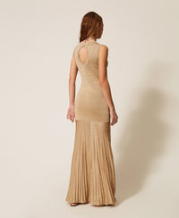 Twinset Long Knit Dress With Lurex