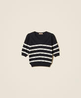 Twinset Cotton And Cashmere Striped Jumper