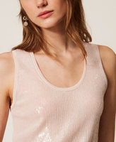 Twinset Knit Top With Sequins