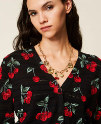 Twinset Cherry Print Cardigan