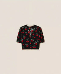Twinset Cherry Print Cardigan