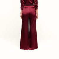 L'Agence Pilar Wide Leg Pant Dark Port